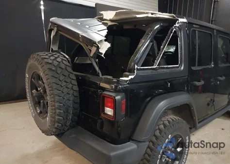 2022 Jeep Wrangler Unlimited Willys 4X4 из США, поврежденный, VIN 1C4HJXDG0NW110941